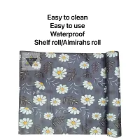 ROYAL-NEST ? Blue Color, Flower Design, Sheet Roll / Mat for Drawer, Antislip Mat, 10 Meter Rectangular Long Shelf Liner, Size - 45 x 1000 cm-thumb4