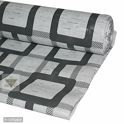 ROYAL-NEST ? Gray Color, Box Design, Size - 45 x 1000 cm, 10 Meter Rectangular Long Shelf Liner, Sheet Roll / Mat for Drawer, Antislip Mat-thumb5