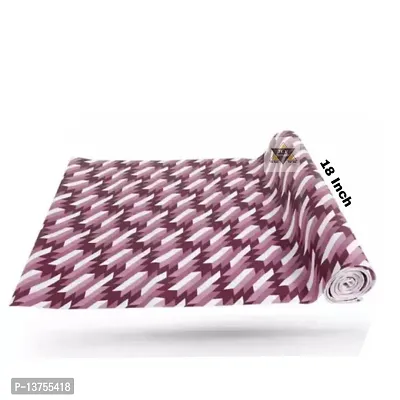 ROYAL-NEST ? Pink Color, White Cut Design, Size - 45 x 1000 cm, 10 Meter Rectangular Long Shelf Liner, Sheet Roll / Mat for Drawer, Antislip Mat-thumb3