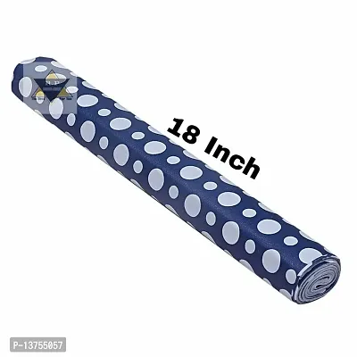 ROYAL-NEST ? Blue Color, 10 Meter Rectangular Long Shelfs Liner,Polka Dot Design, Size - 45 x 1000 cm, Sheet Roll / Mat for Drawer, Antislip Mat-thumb4