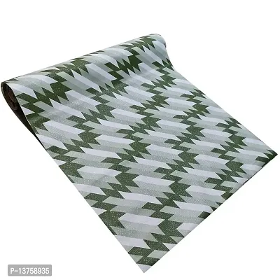 ROYAL-NEST ? Green Color, White Cut Design, Adjustable Size - 45 x 900 cm, Rectangular Long Shelf Liner for Cupboard, 9 Meter Sheet Roll for Almira/Mat for Drawer Shelf|Antislip Mat|Cabinet Mat