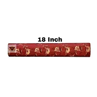 ROYAL-NEST ? Orange Color, Orange Flower Design, Sheet Roll / Mat for Drawer, Antislip Mat, Size - 45 x 1000 cm, 10 Meter Rectangular Long Shelf Liner-thumb1