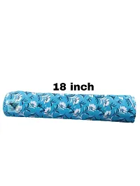 ROYAL-NEST ? 10 Meter, Rectangular Long Shelf Liner, Size - 45 x 1000 cm Sky Blue Color, White Flower Design, Sheet Roll / Mat for Drawer, Antislip Mat-thumb4