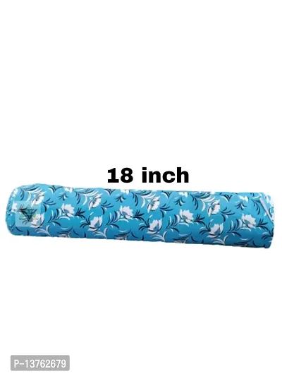 ROYAL-NEST ? 10 Meter, Rectangular Long Shelf Liner, Size - 45 x 1000 cm Sky Blue Color, White Flower Design, Sheet Roll / Mat for Drawer, Antislip Mat-thumb5