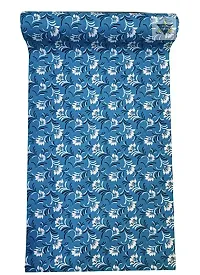 ROYAL-NEST ? Sky Blue Color, White Flower Design, Sheet Roll / Mat for Drawer, Antislip Mat, 9 Meter Rectangular Long Shelf Liner, Size - 45 x 900 cm-thumb3