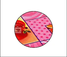 ROYAL - NEST ? Printed 2 to 4 Seater (40 INCH x 60 INCH) 3D Table Cover Medium Size Plastic Fruits, Pink Color Table Cover-thumb2