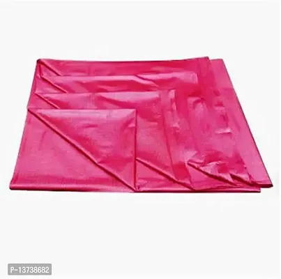 ROYAL - NEST Soild Bed Sheet Pink Self Design PVC Bed Sheet-thumb2