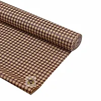 ROYAL-NEST ? Brown Color, Brown Small Box Design, Size - 45 x 1000 cm, Rectangular Long Shelf Liner, 10 Meter Sheet Roll / Mat for Drawer, Antislip Mat-thumb1