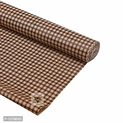 ROYAL-NEST ? Brown Color, Brown Small Box Design, Size - 45 x 1000 cm, Rectangular Long Shelf Liner, 10 Meter Sheet Roll / Mat for Drawer, Antislip Mat-thumb2