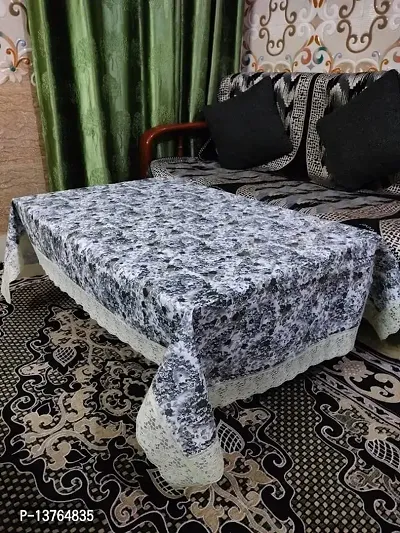 ROYAL - NEST ? 2 to 4 Seater (40 INCH x 60 INCH) Table Cover Table Cloth Plastic Table Cover Bail, Gray Color