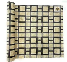 ROYAL-NEST ? Brown Color, Black Box Design, Sheet Roll / Mat for Drawer, Antislip Mat, Size - 45 x 1000 cm, 10 Meter Rectangular Long Shelf Liner-thumb2