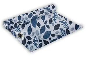 ROYAL-NEST ? Blue Color, Black Leaf Design, Sheet Roll / Mat for Drawer, Antislip Mat, 10 Meter Rectangular Long Shelf Liner, Size - 45 x 1000 cm-thumb4