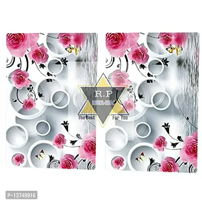 ROYAL - NEST Placemats Dinning Mats Self Design Round Design Mats Pink Color with (Set of 3)-thumb5