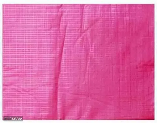 ROYAL - NEST Soild Bed Sheet Pink Self Design PVC Bed Sheet-thumb3