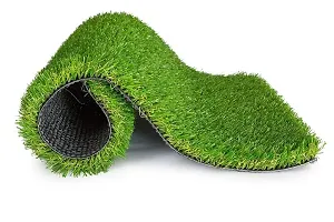 ROYAL - NEST Medium Size Doormat Self Design with Grass Antiskid Green Color-thumb2