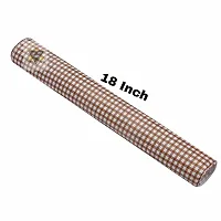 ROYAL-NEST ? Brown Color, Small Box Design, Antislip Mat Size - 45 x 1000 cm, 10 Meter Rectangular Long Shelf Liner, Sheet Roll / Mat for Drawer-thumb2