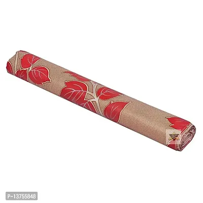 ROYAL-NEST ? Brown Color, Red Leaf Design Sheet Roll / Mat for Drawer, Antislip Mat Size - 45 x 1000 cm, Rectangular Long Shelf Liner, 10 Meter-thumb5