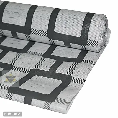 ROYAL-NEST ? Gray Color, Box Design, Sheet Roll / Mat for Drawer, Antislip Mat, Size - 45 x 1000 cm, 10 Meter Rectangular Long Shelf Liner-thumb5