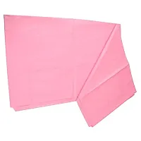 ROYAL - NEST Self Design Single Bed Sheet (Soild) with PVC Pink, (4.5 x 6 Feet)-thumb2