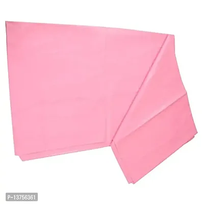 ROYAL - NEST Self Design Single Bed Sheet (Soild) with PVC Pink, (4.5 x 6 Feet)-thumb3