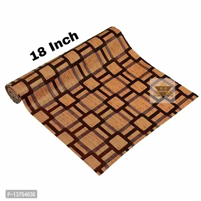 ROYAL-NEST ? Brown Color, 5 Meter Rectangular Long Shelf Liner,Brown Box Designs, Size - 45 x 500 cm, Sheet Roll / Mat for Drawer, Antislip Mat-thumb4