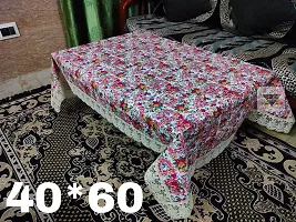 ROYAL - NEST ? Table Cover 2 to 4 Seater (40 INCH x 60 INCH) Table Cloth Printed Round Table Cover Table Cover Bail, Orange Color-thumb1