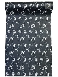 ROYAL-NEST ? Black Color, 8 Meter Rectangular Long Shelfs Liner,White Flower Design, Size - 45 x 800 cm, Sheet Roll/Mat for Drawer, Antislip Mat-thumb4