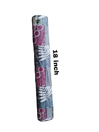 ROYAL-NEST ? 10 Meter, Size - 45 x 1000 cm Rectangular Long Shelf Liner, Pink Color, Blue Box Design, Sheet Roll / Mat for Drawer, Antislip Mat-thumb2