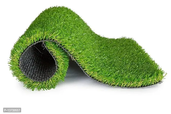 ROYAL - NEST Doormat Medium Size Self Design Doormat (Green Color) with Grass Doormat-thumb3