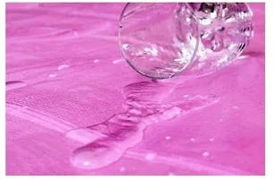 ROYAL - NEST Bed Sheet Self Design Pink Bed Sheet Soild with PVC-thumb3