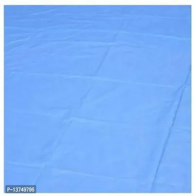 ROYAL - NEST Sky Blue, (4.5 x 6 Feet) Self Design Single Bed Sheet PVC Bed Sheet-thumb2