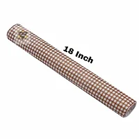 ROYAL-NEST ? 5 Meter Rectangular Long Shelf Liner, Size - 45 x 500 cm Brown Color, Small Box Design, Sheet Roll / Mat for Drawer, Antislip Mat-thumb2