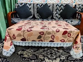 ROYAL - NEST ? 2 to 4 Seater (40 INCH x 60 INCH) Table Cover 3D Self Design Medium Size Sadish, Brown Color-thumb3