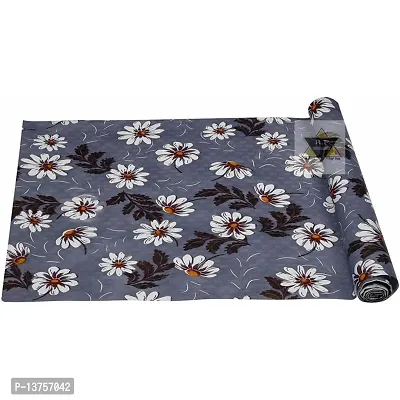 ROYAL-NEST ? Blue Color, Flower Design, Sheet Roll / Mat for Drawer, Antislip Mat, 10 Meter Rectangular Long Shelf Liner, Size - 45 x 1000 cm-thumb4