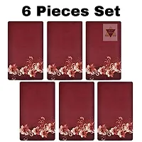 ROYAL - NEST Butterfly Design Mats Brown Color Placemats Dinning Mats Self Design?(Set of 6)-thumb1