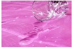 ROYAL - NEST Soild Bed Sheet Pink Self Design PVC Bed Sheet-thumb3