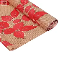 ROYAL-NEST ? Brown Color, Red Leaf Design Sheet Roll / Mat for Drawer, Antislip Mat Size - 45 x 1000 cm, Rectangular Long Shelf Liner, 10 Meter-thumb3