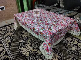 ROYAL - NEST ? Table Cover 2 to 4 Seater (40 INCH x 60 INCH) Table Cloth Printed Round Table Cover Table Cover Bail, Orange Color-thumb3