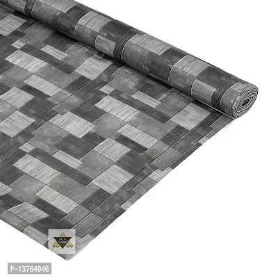 ROYAL-NEST ? 10 Meter, Rectangular Long Shelf Liner, Size - 45 x 1000 cm Gray Color, Wooden Design, Sheet Roll / Mat for Drawer, Antislip Mat-thumb2