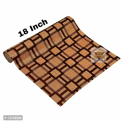 ROYAL-NEST ? Brown Color, Sheet Roll / Mat for Drawer, Antislip Mat, 5 Meter Rectangular Long Shelf Liner,Brown Box Design, Size - 45 x 500 cm-thumb4