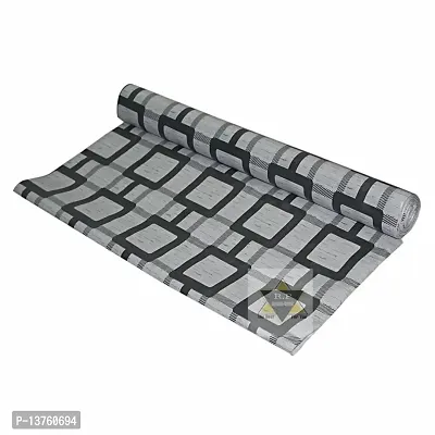 ROYAL-NEST ? 10 Meter, Size - 45 x 1000 cm Rectangular Long Shelf Liner, Gray Color, Box Design, Sheet Roll / Mat for Drawer, Antislip Mat-thumb3