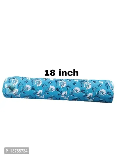 ROYAL-NEST ? Sky Blue Color, 5 Meter Rectangular Long Shelfs Liner,White Flower Design, Size - 45 x 500 cm, Sheet Roll / Mat for Drawer, Antislip Mat-thumb5