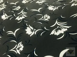 ROYAL-NEST ? Black Color, 10 Meter Rectangular Long Shelfs Liner,White Flower Design, Size - 45 x 1000 cm, Sheet Roll / Mat for Drawer, Antislip Mat-thumb4