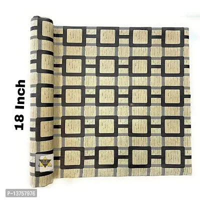 ROYAL-NEST ? Brown Color, Black Box Design, Sheet Roll / Mat for Drawer, Antislip Mat, Size - 45 x 1000 cm, 10 Meter Rectangular Long Shelf Liner-thumb4