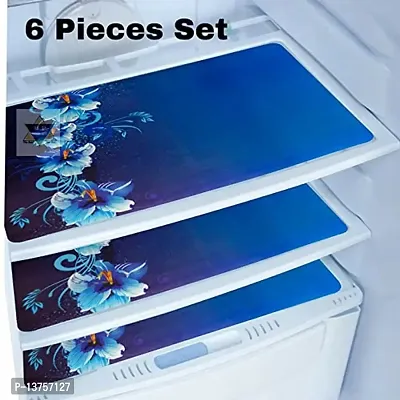 ROYAL - NEST Placemats Dinning Mats 17 x 12 cm Blue Color Self Design with Set of 6 Butterfly Design Mats-thumb2