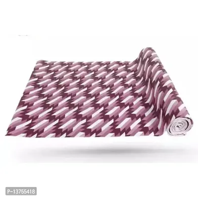 ROYAL-NEST ? Pink Color, White Cut Design, Size - 45 x 1000 cm, 10 Meter Rectangular Long Shelf Liner, Sheet Roll / Mat for Drawer, Antislip Mat-thumb0