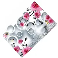 ROYAL - NEST Placemats Dinning Mats Self Design Round Design Mats Pink Color with (Set of 3)-thumb3