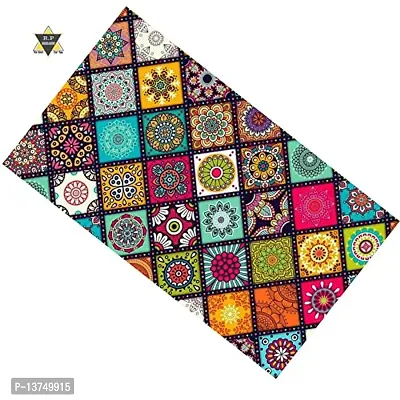 ROYAL - NEST Self Design PVC Placemats Dinning Mats Multicolor Color (Set of 3) Rangoli Design Mats-thumb5