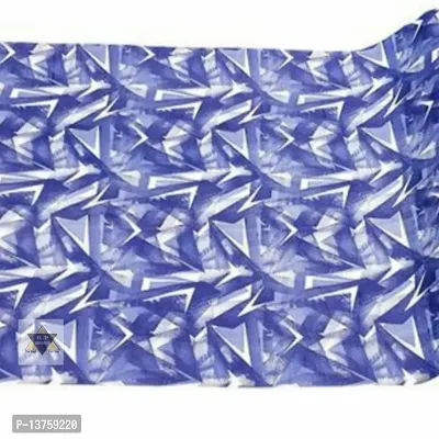 ROYAL-NEST ? Blue Color, White Triangle Design, Size - 45 x 500 cm, Rectangular Long Shelf Liner, 5 Meter Sheet Roll / Mat for Drawer, Antislip Mat-thumb5