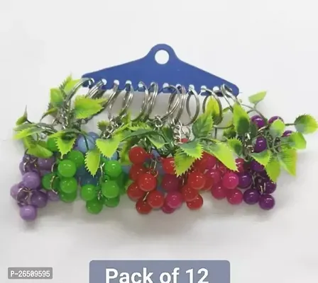 Grapes Keychain with Beautiful Colour Pack of 12